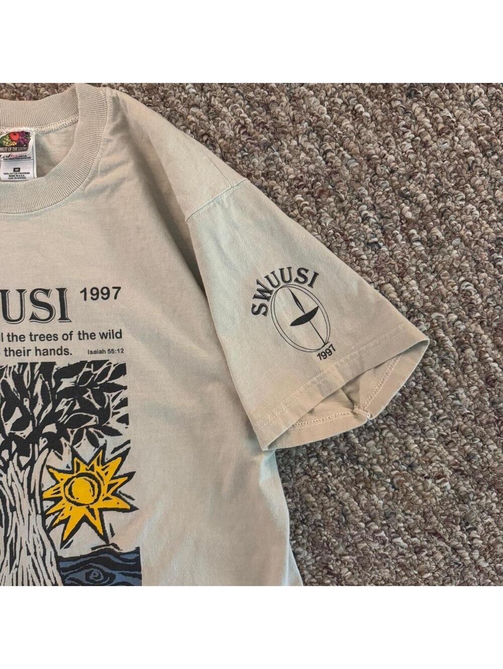 Vintage 1997 Summer Camp “SWUUSI” Graphic T-Shirt Size Medium Indie Art Style - Picture 4 of 5